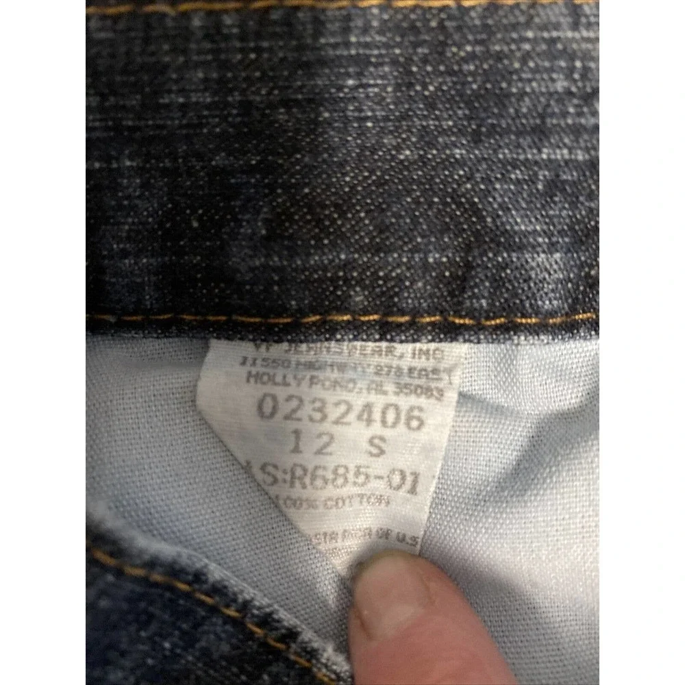 Girl's Jeans VF Jeanswear Size 12 Short Riders Dark Wash Flared